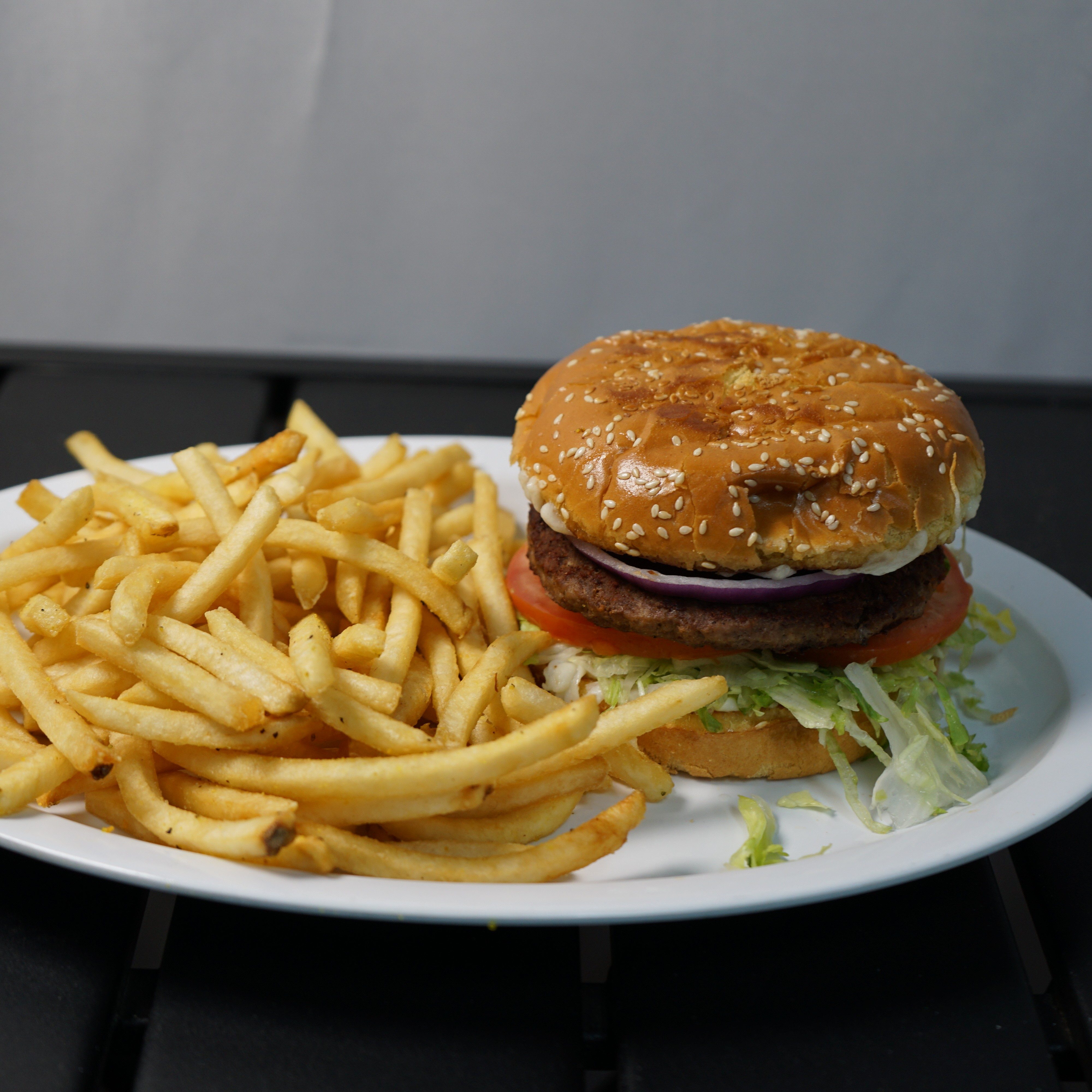 Cheeseburger with French Fries.