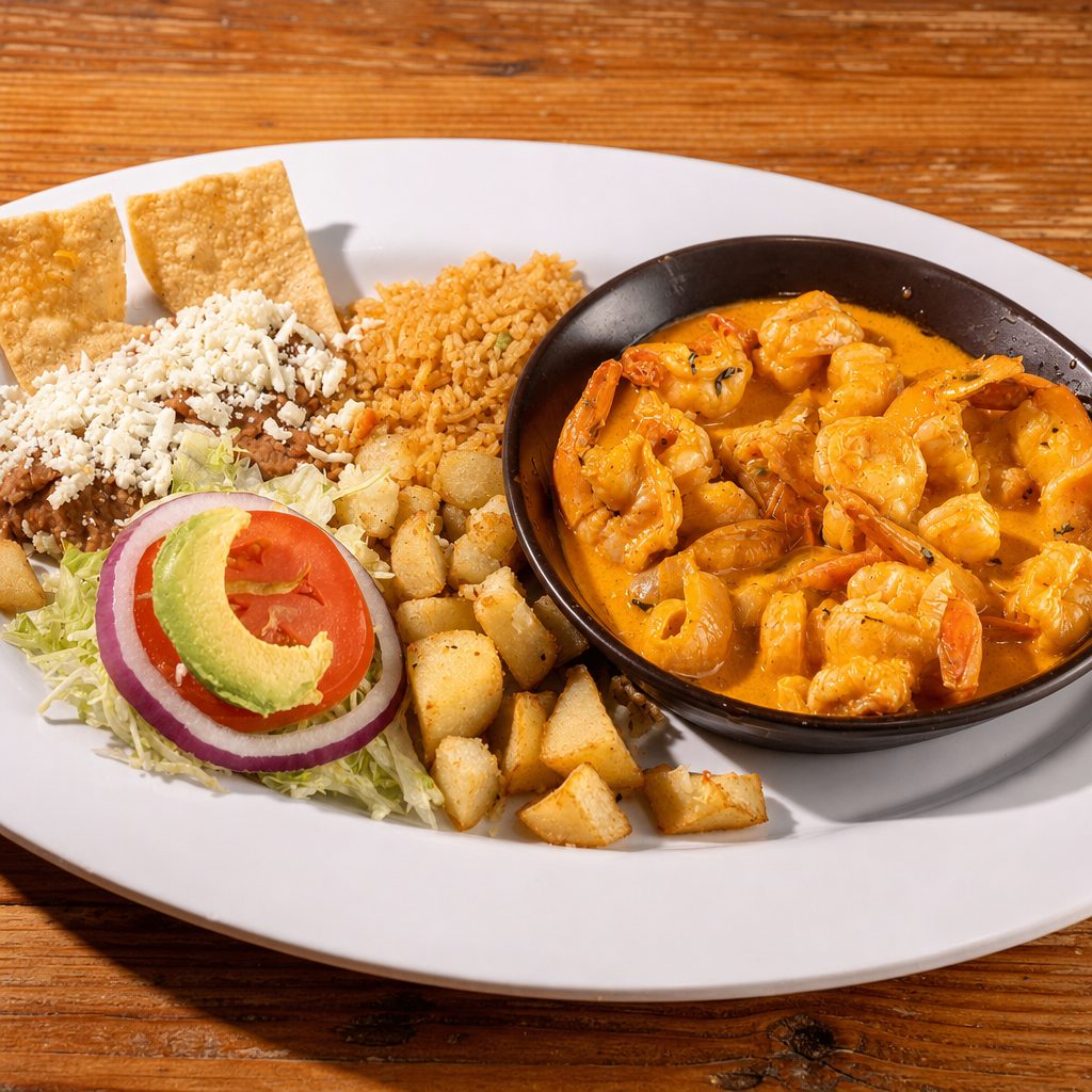 Camarones al Chipotle.