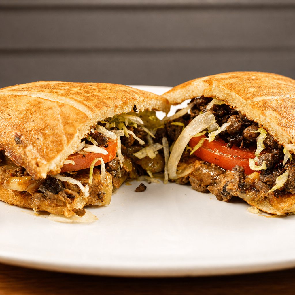 Torta de Carne Asada.