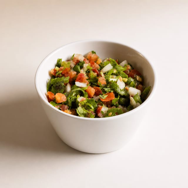 Pico de gallo.