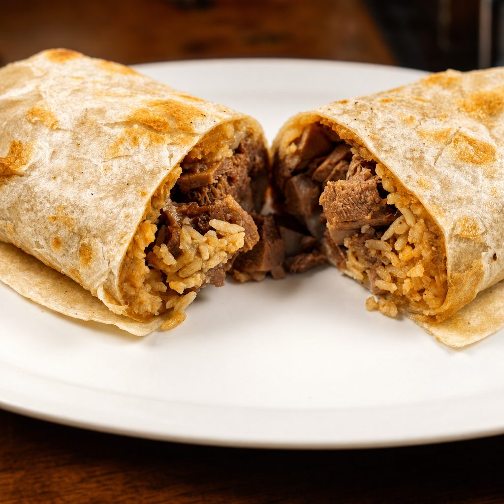 Burrito Lengua o Cabeza.