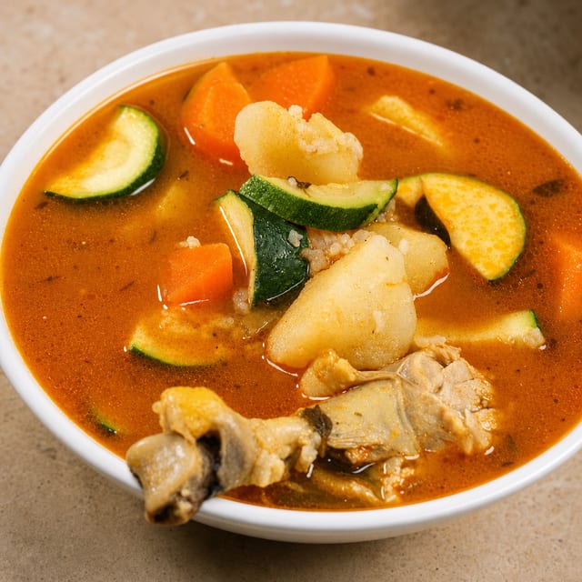 Caldo de Pollo.